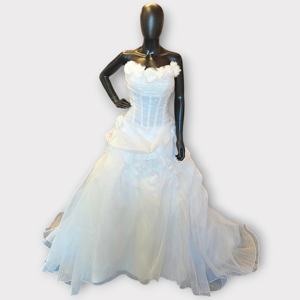Venus Floral Organza Wedding Gown